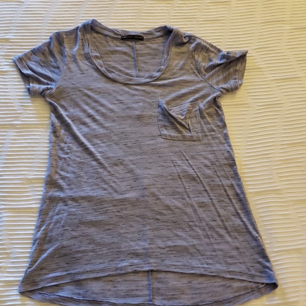 Purple vneck tshirt